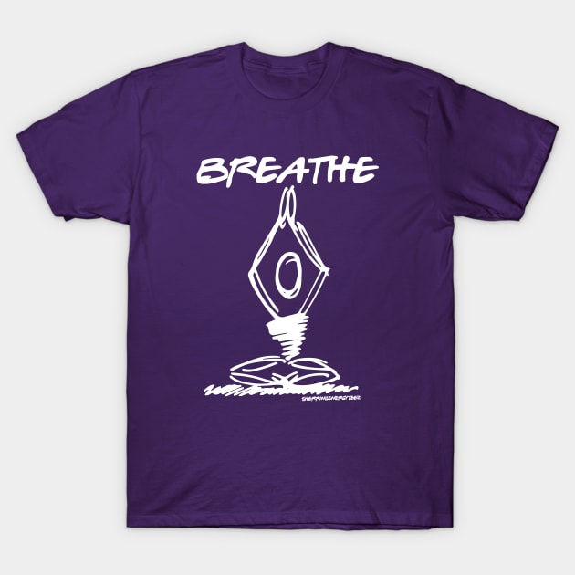 Breathe Yoga Pose v3 T-Shirt by SherringenergyTeez